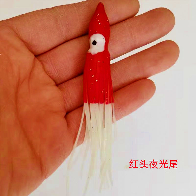 Octopus Squid Soft Lure with Double Hooks, Glow Colors – option photo