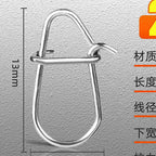 Figure-8 Snap Swivels, Safety Pin Clip, Sizes 00–3 – option photo