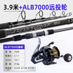 Carbon Surf Casting Rod, 4-Piece, Extra-Hard Action – option photo