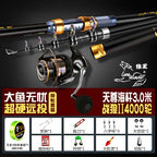 Long Cast Surf Rod, 5-Piece Carbon, Extra Hard, 2.7–4.5 m (9–15 ft) – option photo