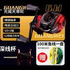 Teardrop Baitcasting Reel, 8 Bearings, Metal Spool – option photo