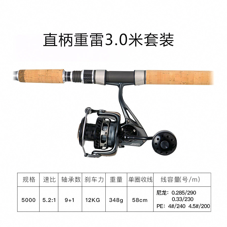 XXH Extra Heavy Lure Rod, 2-Piece Carbon, 2.28–3 m – option photo