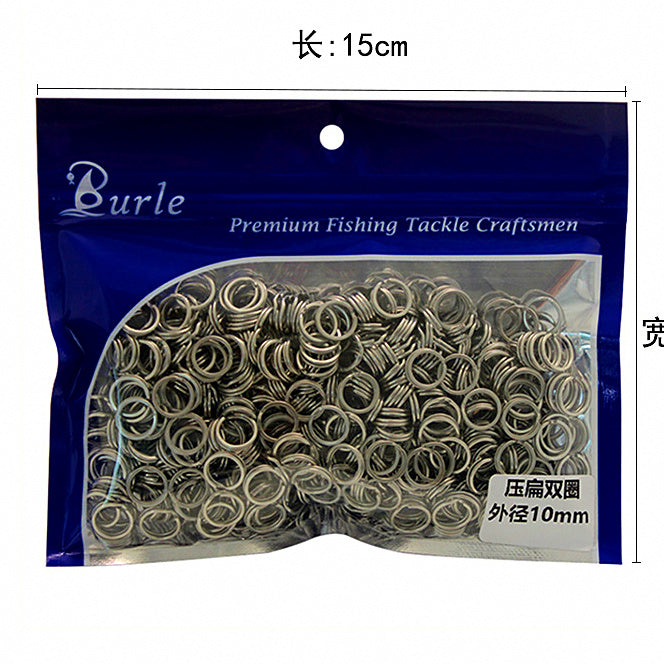 Stainless Steel Split Rings, 500 Pack, Round & Flat – option photo