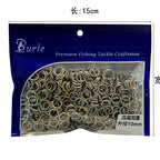 Stainless Steel Split Rings, 500 Pack, Round & Flat – option photo