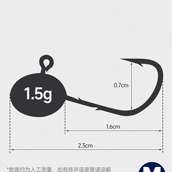 Mini Soft Plastic Worms 3–4 cm (1.2–1.6 in) with Hooks & Sinkers – option photo