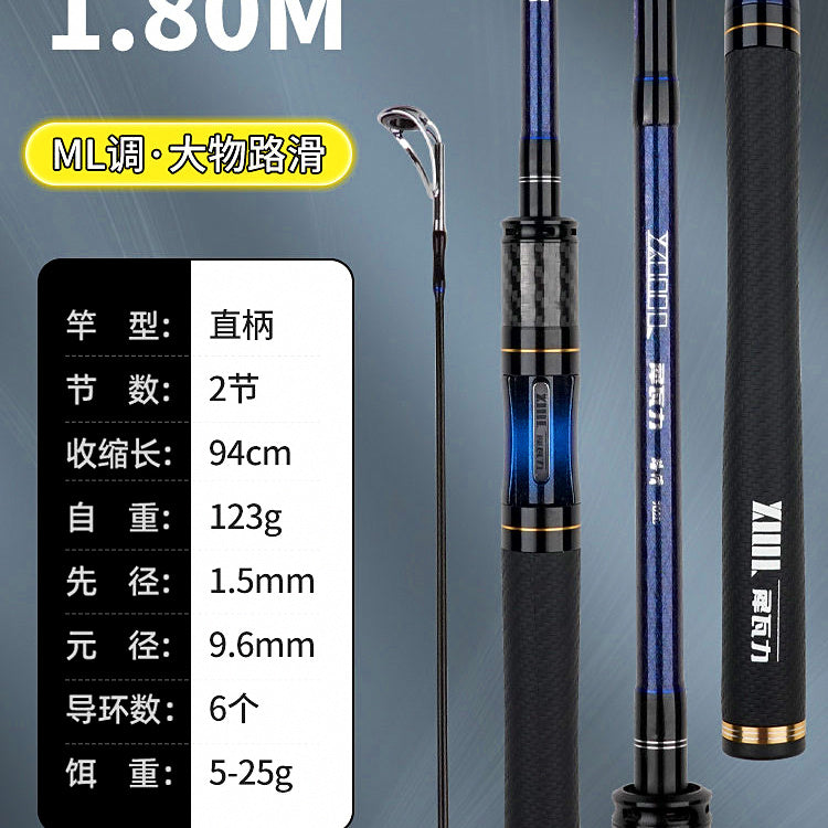 Carbon 2-Piece Lure Rod, L or ML Power, 1.68–2.7 m (5.5–8.9 ft) – option photo