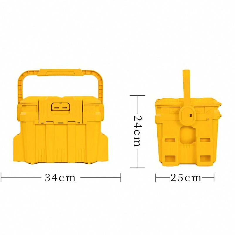 Hard Plastic Fishing Tackle Box, Sit-On Lid, Large & Small – option photo