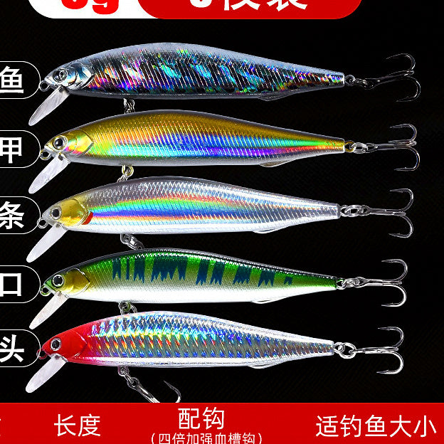 Minnow Hard Bait, Slow Sinking & Floating, 5–14 g (0.18–0.49 oz) – option photo