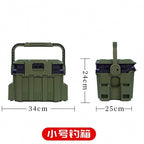 Hard Plastic Fishing Tackle Box, Sit-On Lid, Large & Small – option photo