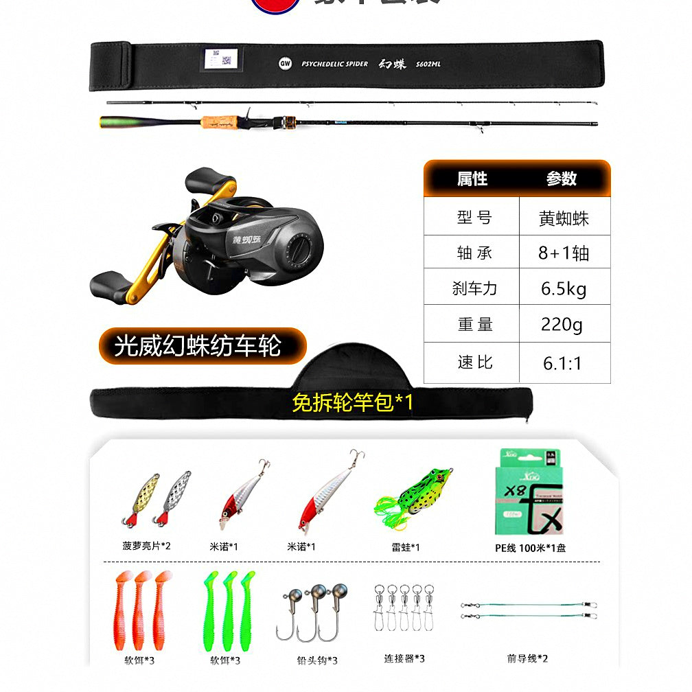 2-Piece Carbon Lure Rod, UL/L/ML, 1.5–2.4 m (4.9–7.9 ft) – option photo