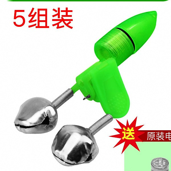 Rod Tip Bite Alarm Bells & Lights, Clip-On or Spiral – option photo