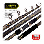 Carbon Surf Casting Rod, 4-Piece, Extra-Hard Action – option photo