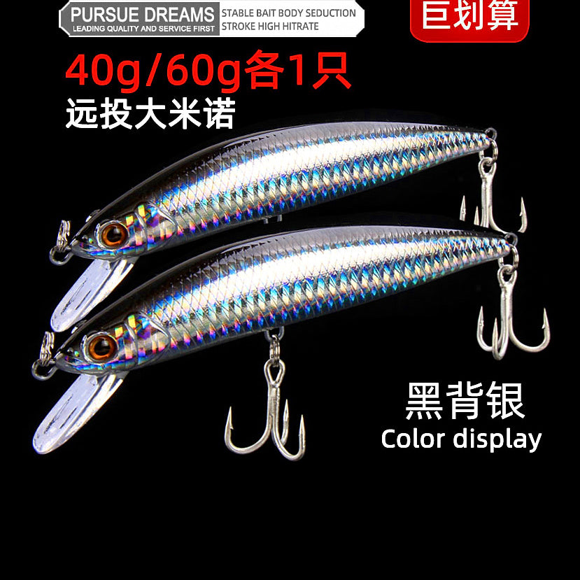 Sinking Minnow Lure, 40 g or 60 g (1.4 oz / 2.1 oz) – option photo