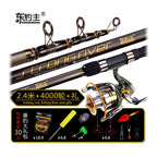 Carbon Surf Casting Rod, 4-Piece, Extra-Hard Action – option photo