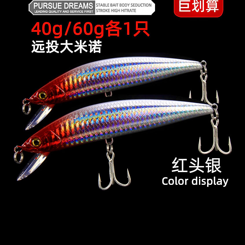 Sinking Minnow Lure, 40 g or 60 g (1.4 oz / 2.1 oz) – option photo