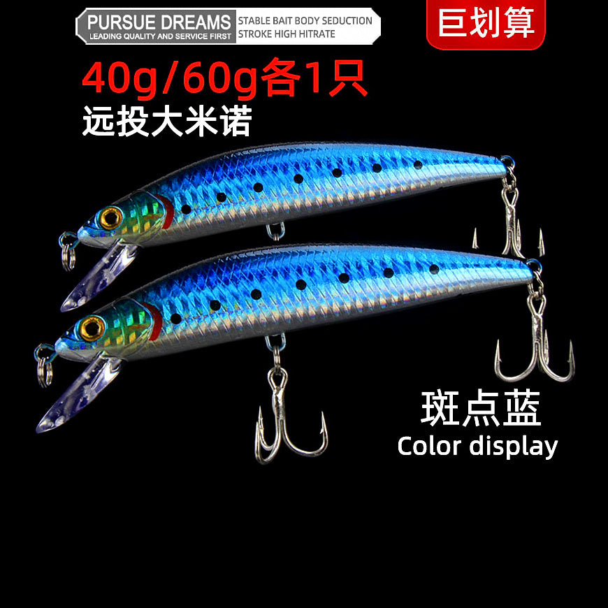 Sinking Minnow Lure, 40 g or 60 g (1.4 oz / 2.1 oz) – option photo