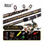 Carbon Surf Casting Rod, 4-Piece, Extra-Hard Action – option photo