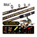 Carbon Surf Casting Rod, 4-Piece, Extra-Hard Action – option photo