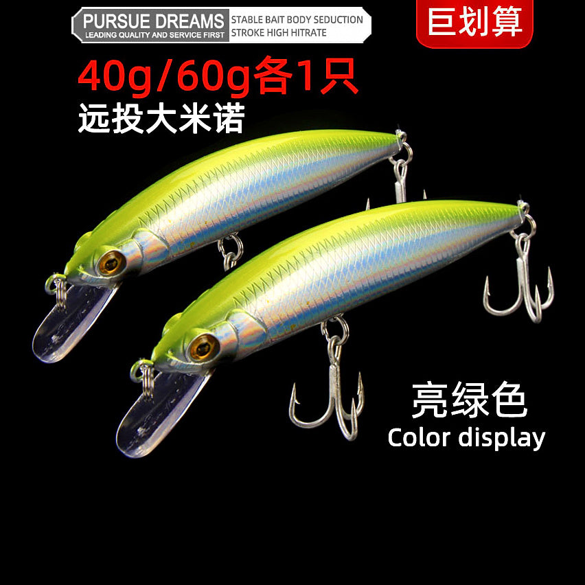 Sinking Minnow Lure, 40 g or 60 g (1.4 oz / 2.1 oz) – option photo