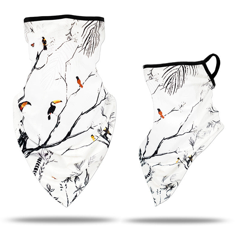 Ice Silk Ear-Loop Face Mask, UV Sun Neck Gaiter – option photo