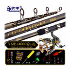 Carbon Surf Casting Rod, 4-Piece, Extra-Hard Action – option photo