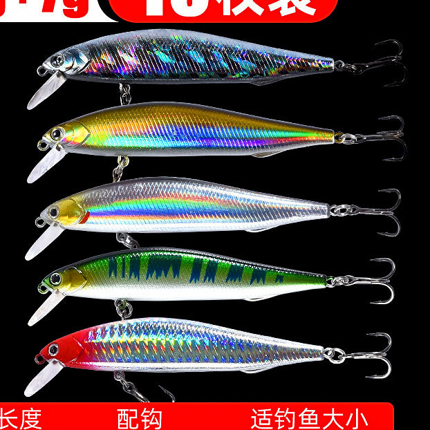 Minnow Hard Bait, Slow Sinking & Floating, 5–14 g (0.18–0.49 oz) – option photo