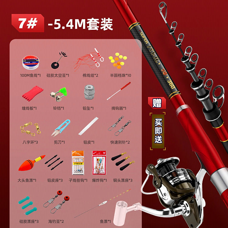 Carbon Fiber Iso Rock Fishing Rod, 3.0–6.3 m (9.8–20.7 ft) – option photo