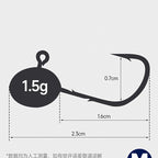 Jig Head Hooks for Soft Baits, #8 to 1/0, 1–7 g (0.04–0.25 oz) – option photo