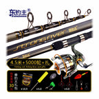 Carbon Surf Casting Rod, 4-Piece, Extra-Hard Action – option photo