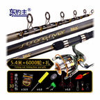 Carbon Surf Casting Rod, 4-Piece, Extra-Hard Action – option photo